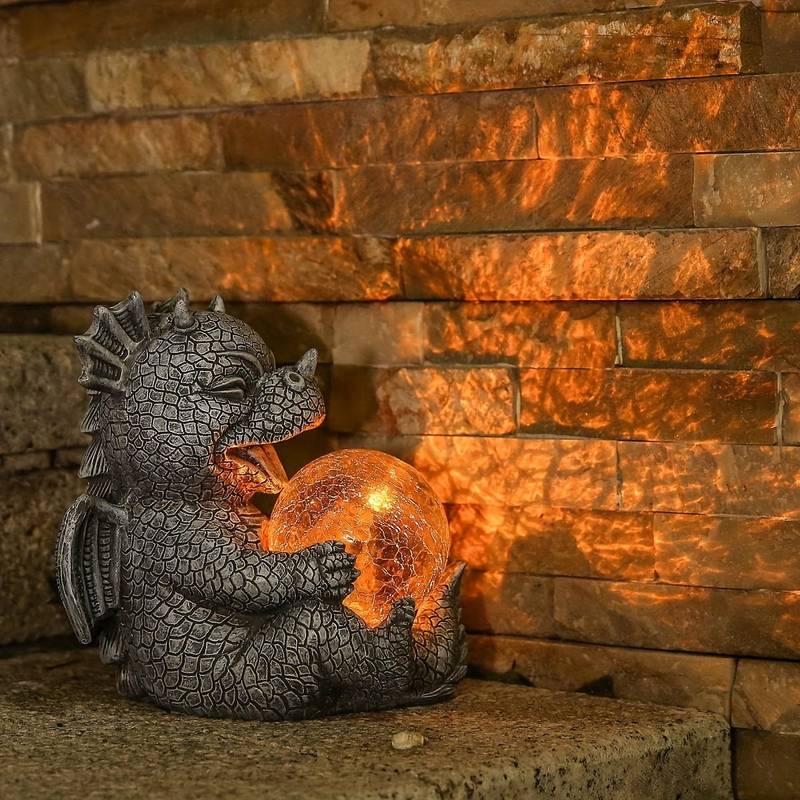 DracoLight - Lámpara de dragón recargable para un ambiente acogedor