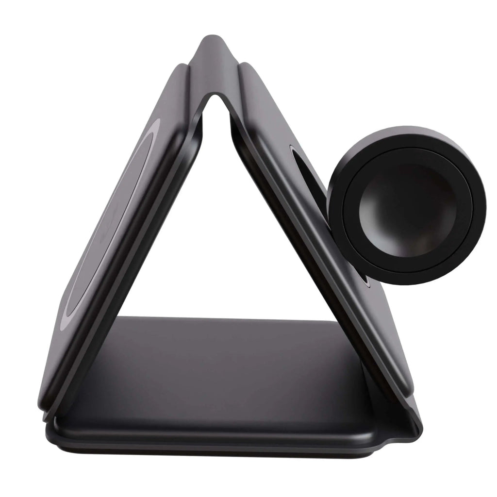 Cargador Inalámbrico Plegable 3 en 1 para Dispositivos Apple