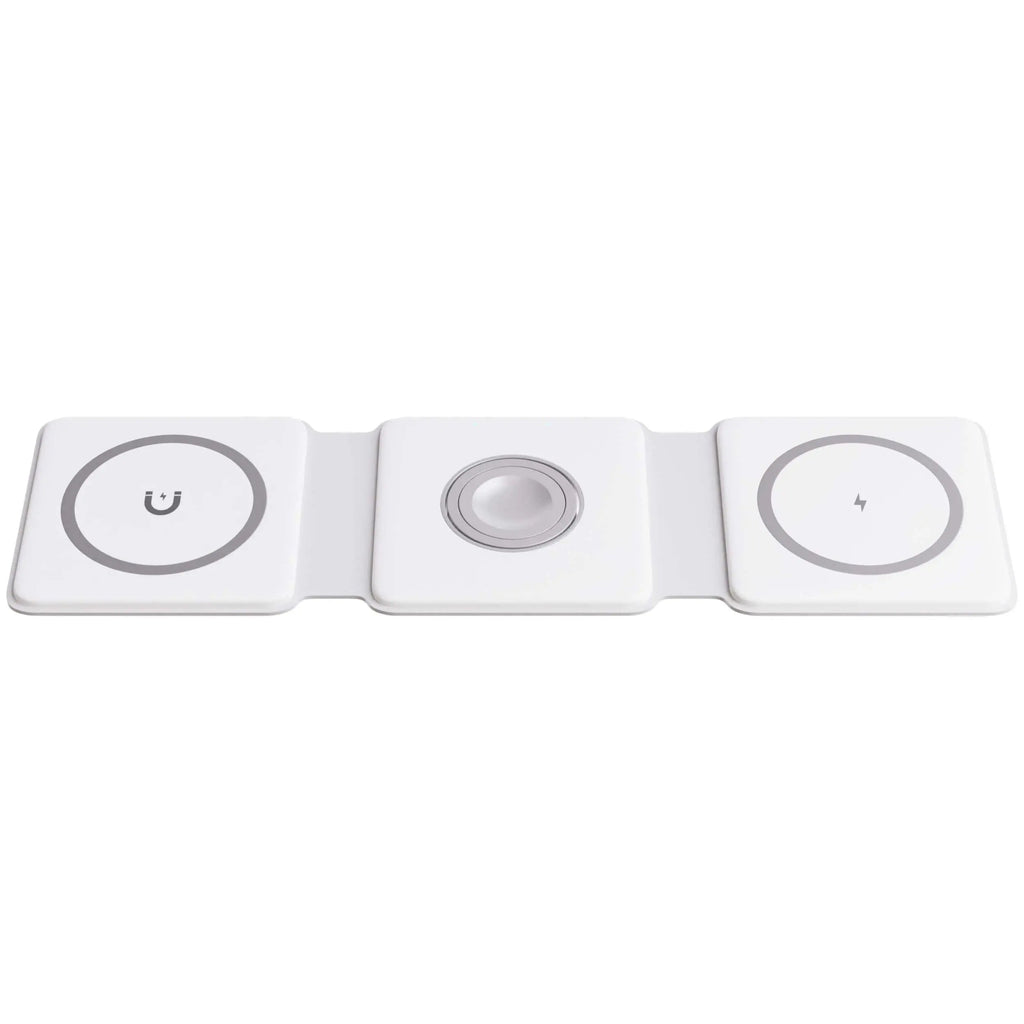 Cargador Inalámbrico Plegable 3 en 1 para Dispositivos Apple