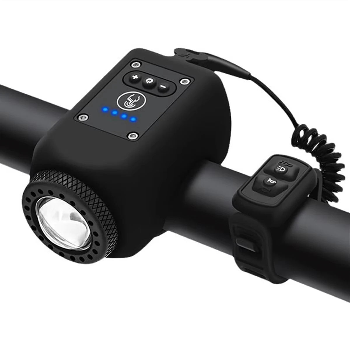 Bocina y Luz Delantera para Bicicleta Eléctrica