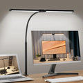 Lámpara de Escritorio LED Dimmable de Doble Cabeza con Clip para Oficina en Casa