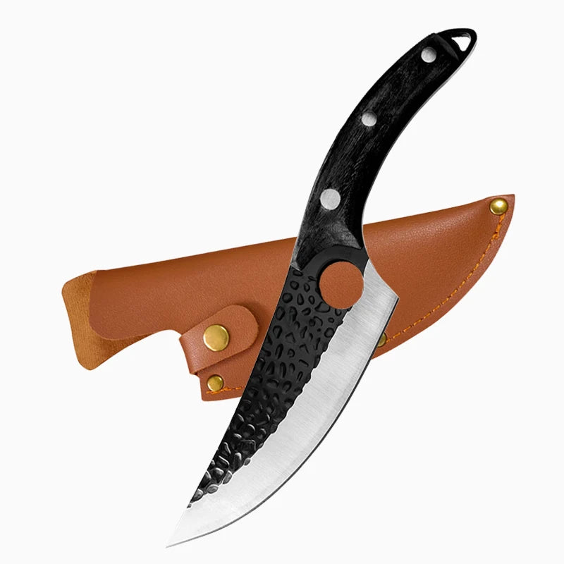 Huusk Cuchillo - Cuchillo de Cocina Japonés Hecho a Mano Premium Control