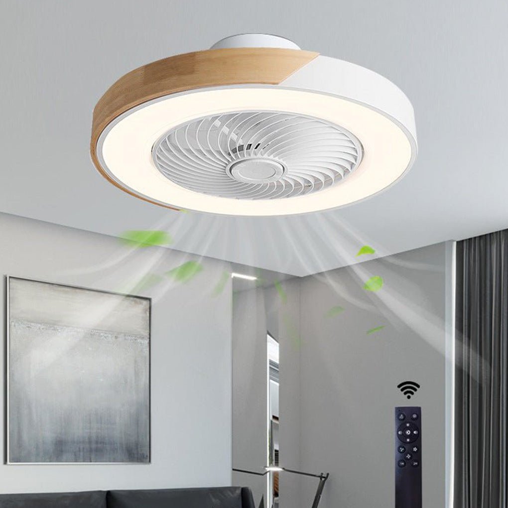 Luz de Ventilador de Techo LED Integrado Sin Aspas
