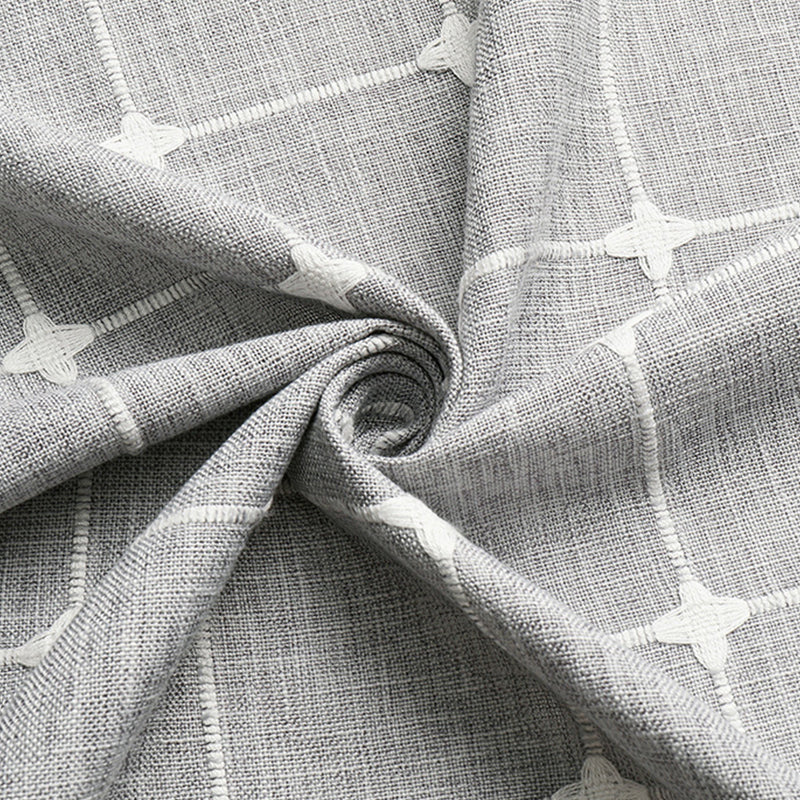 Cortina de Ducha Impermeable de Lino Estilo Granja Bohemio