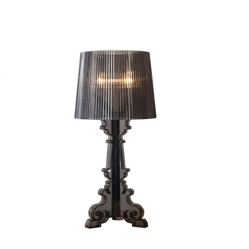 Lámpara de mesa con altura ajustable y diseño barroco