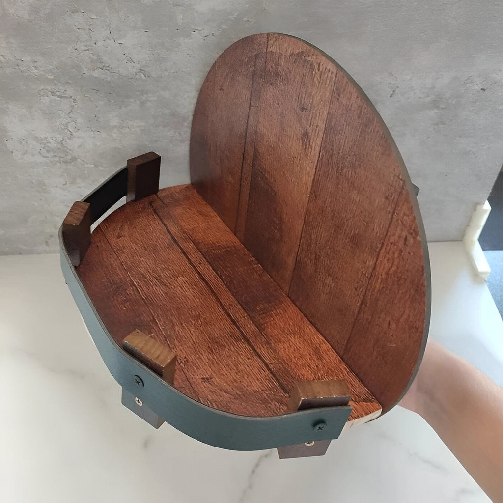 Estante de Barril de Whisky Bourbon - Accesorios de Bar Rústicos