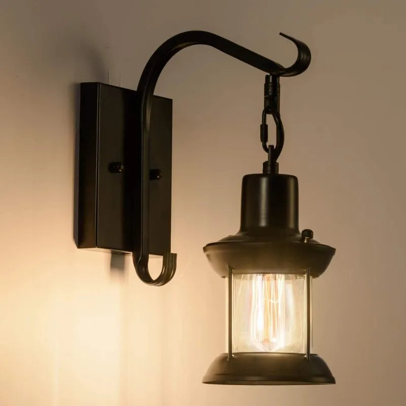 Aplique de Pared Industrial Vintage, Bronce