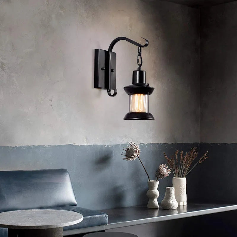 Aplique de Pared Industrial Vintage, Bronce