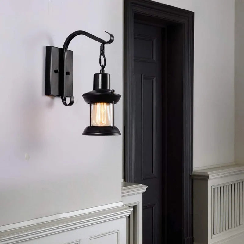 Aplique de Pared Industrial Vintage, Bronce