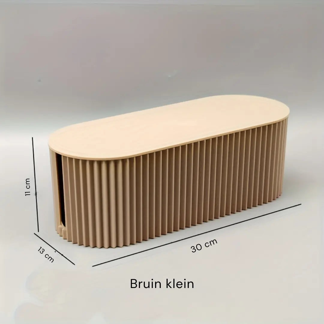 Ordoca Caja de Cables Organizador de Escritorio | Gestión de Cables y Almacenamiento | Blanco | 30x11x13 cm