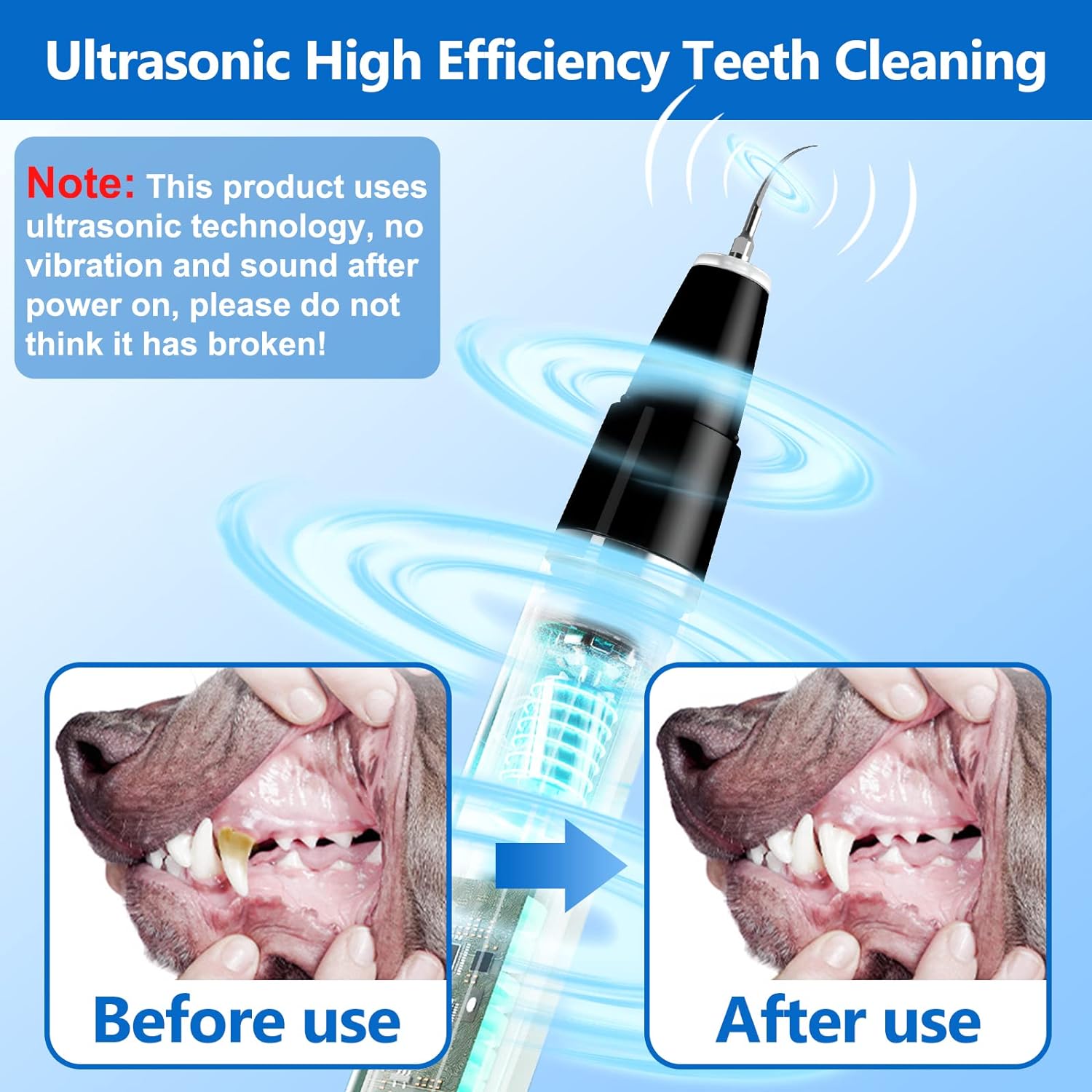 Kit de Limpieza Dental Ultrasónico para Mascotas BuddyCare Kalsten
