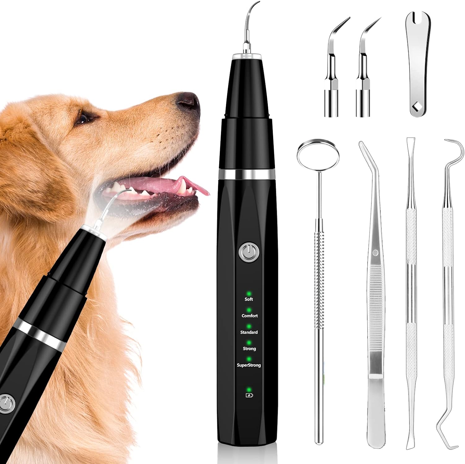 Kit de Limpieza Dental Ultrasónico para Mascotas BuddyCare Kalsten