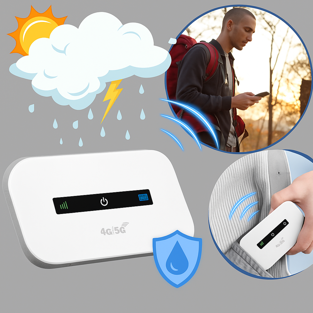 Router Wi-Fi portátil – acceso a internet en movimiento