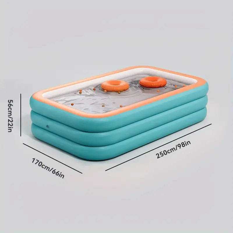 Amplia Piscina Inflable Familiar para Jardín y Refrescante en Verano