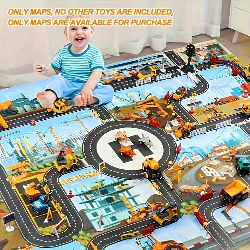 Alfombra de Juego de Construcción y Aventura – Para Pequeños Exploradores y Jugadores Creativos