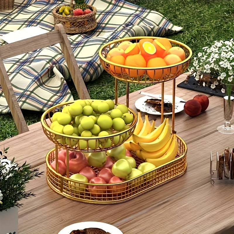 GoldenTier 3-Niveles Frutero – Elegante y Práctico
