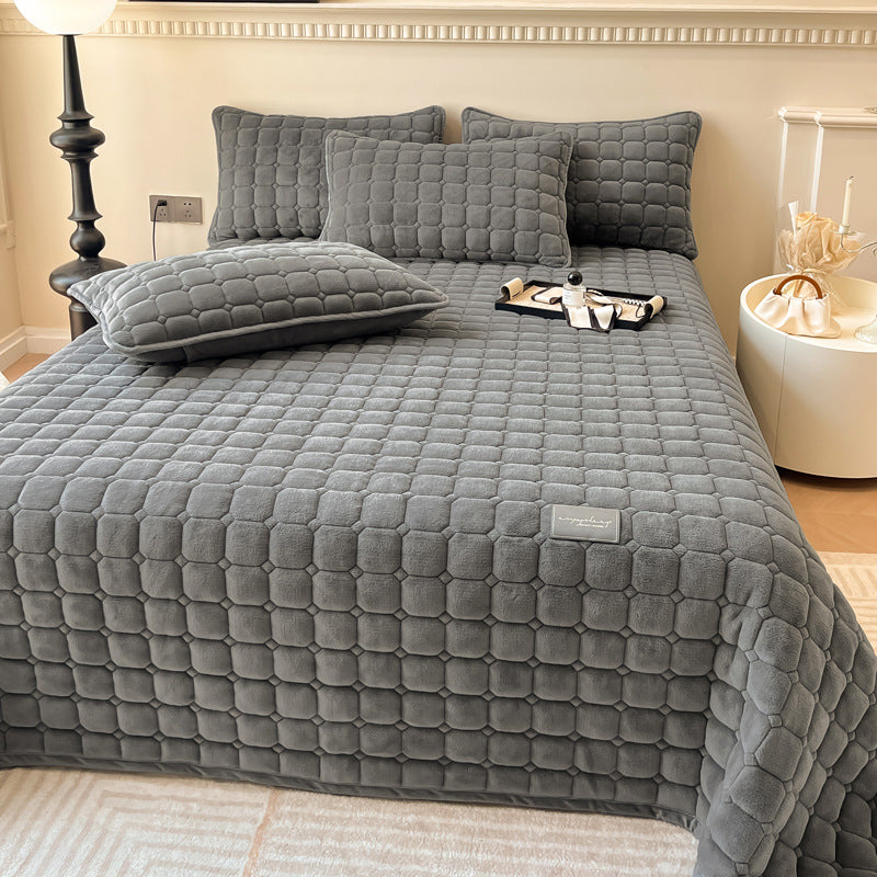 ComfiSquare - Colcha Suave de Estilo Moderno con Textura Cuadrada