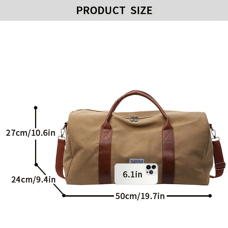 LUXIBAG - Bolsa de Viaje de Gran Capacidad con Estilo Vintage y Lavado, Organizador Multiusos