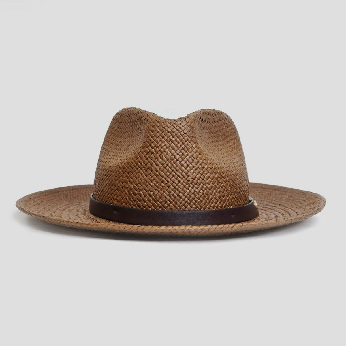 Sombrero Fedora de Paja Minimalista Moderno – Café | Bowlift