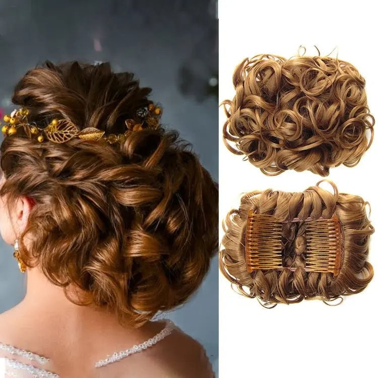 GlamBun™ – Moño desordenado con rizos | 1+1 GRATIS