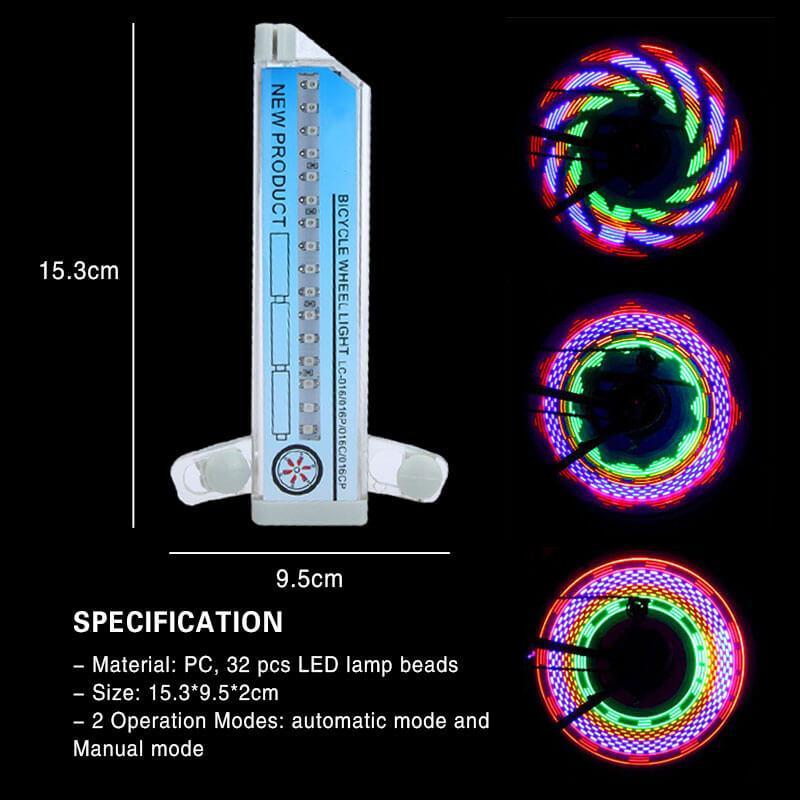 Lisslune | Luces LED para Radios de Bicicleta 3D
