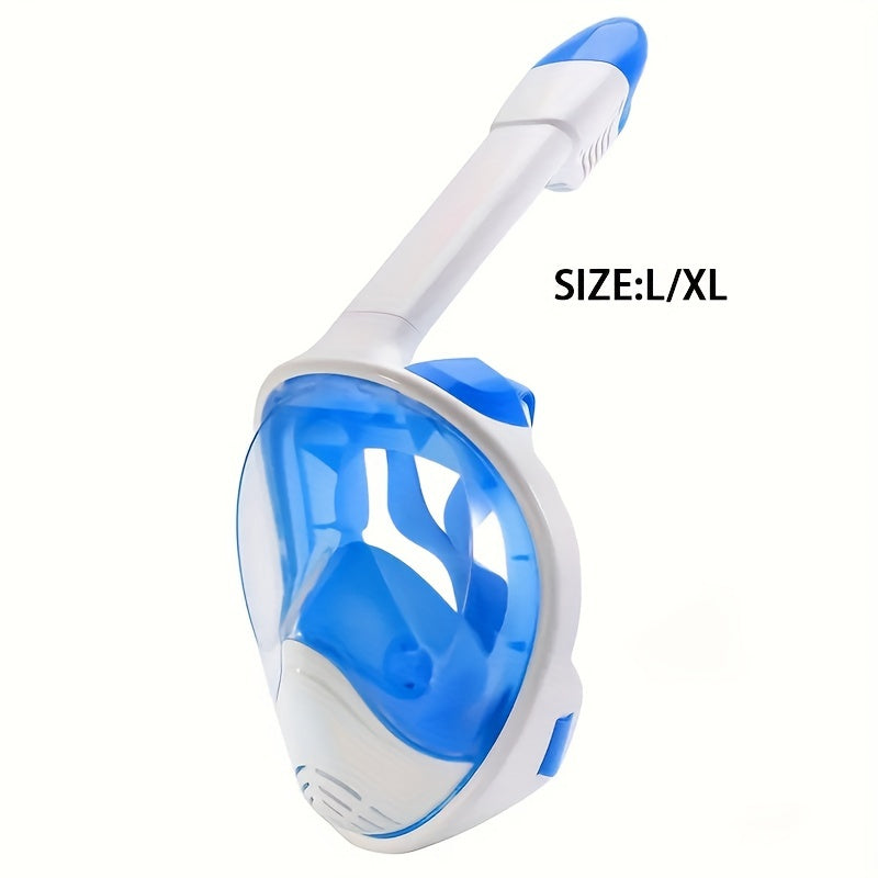Máscara de Snorkel de Cara Completa – Visión Panorámica de 180° y Montaje para Cámara para una Experiencia Subacuática Perfecta