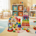 EDUQUEST 5-en-1 Ensemble Montessori – Apprentissage créatif pour les bébés à partir de 6 mois