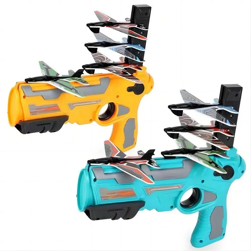 FlyBlitz – Lanzador clásico de aviones de papel para planeadores de dos alas
