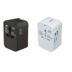 Adaptador de viaje universal con puertos USB duales
