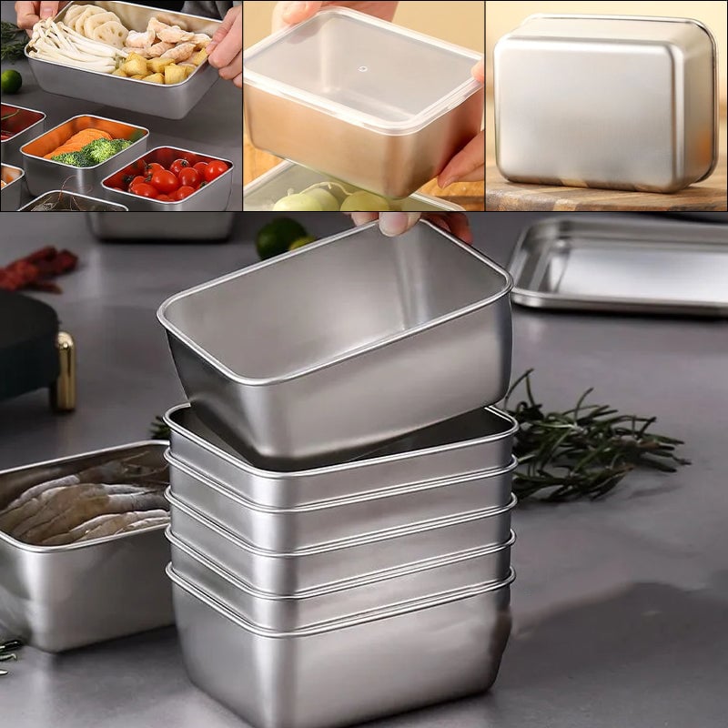 Contenedor de Almacenamiento de Alimentos de Acero Inoxidable