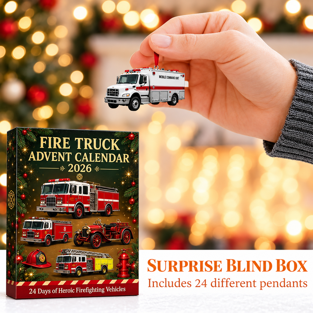 FIRESPARK 2026 – Calendario de Adviento de 24 días con vehículos de bomberos para niños con cuenta atrás festiva