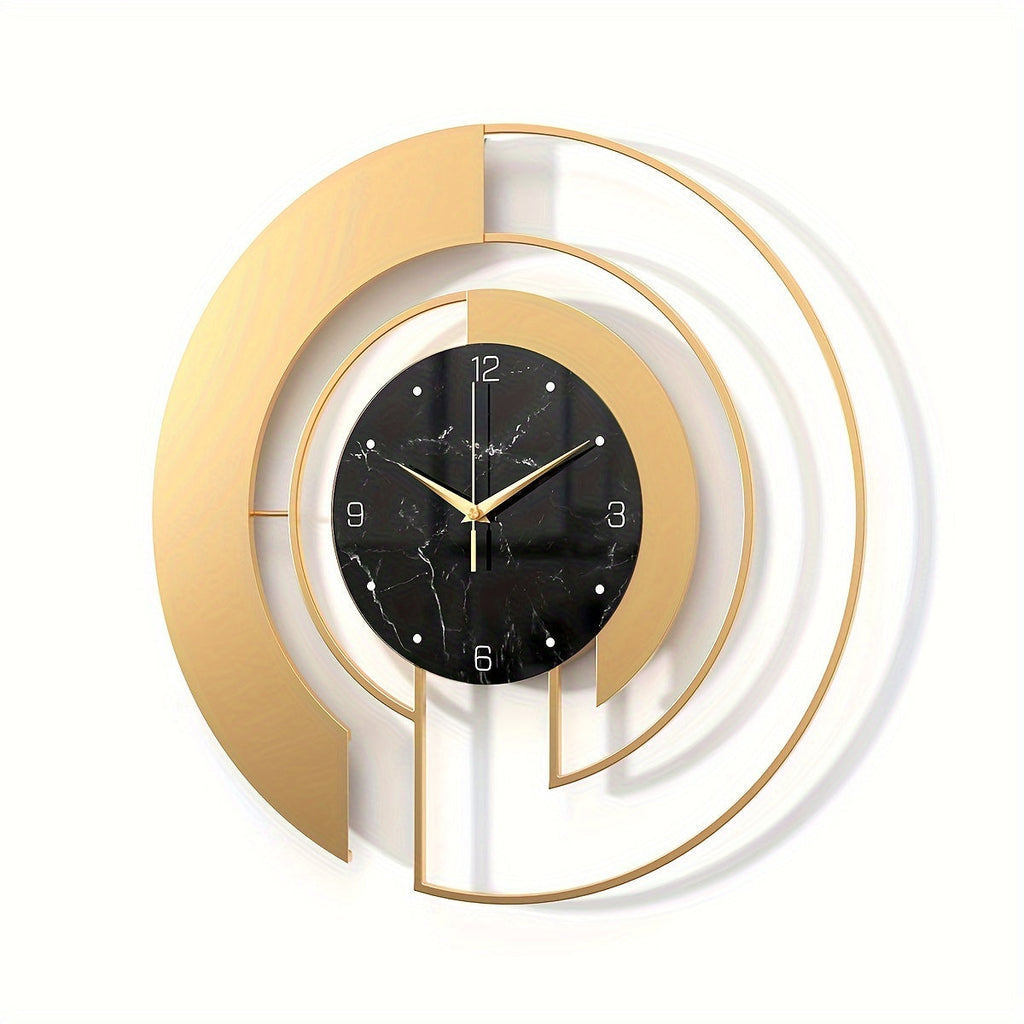 Reloj de Pared Redondo de Metal con Movimiento Silencioso