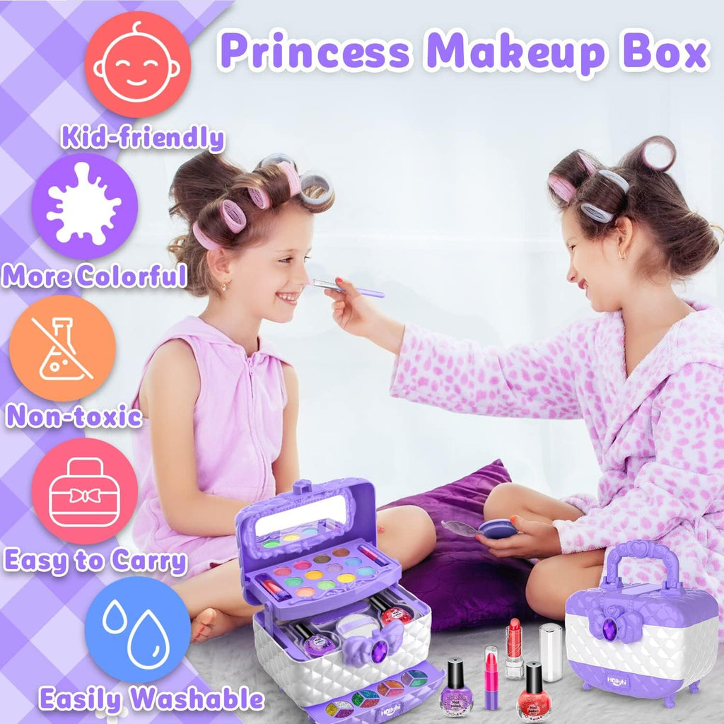 Juego de Maquillaje Lavable para Niños - Seguro y Divertido