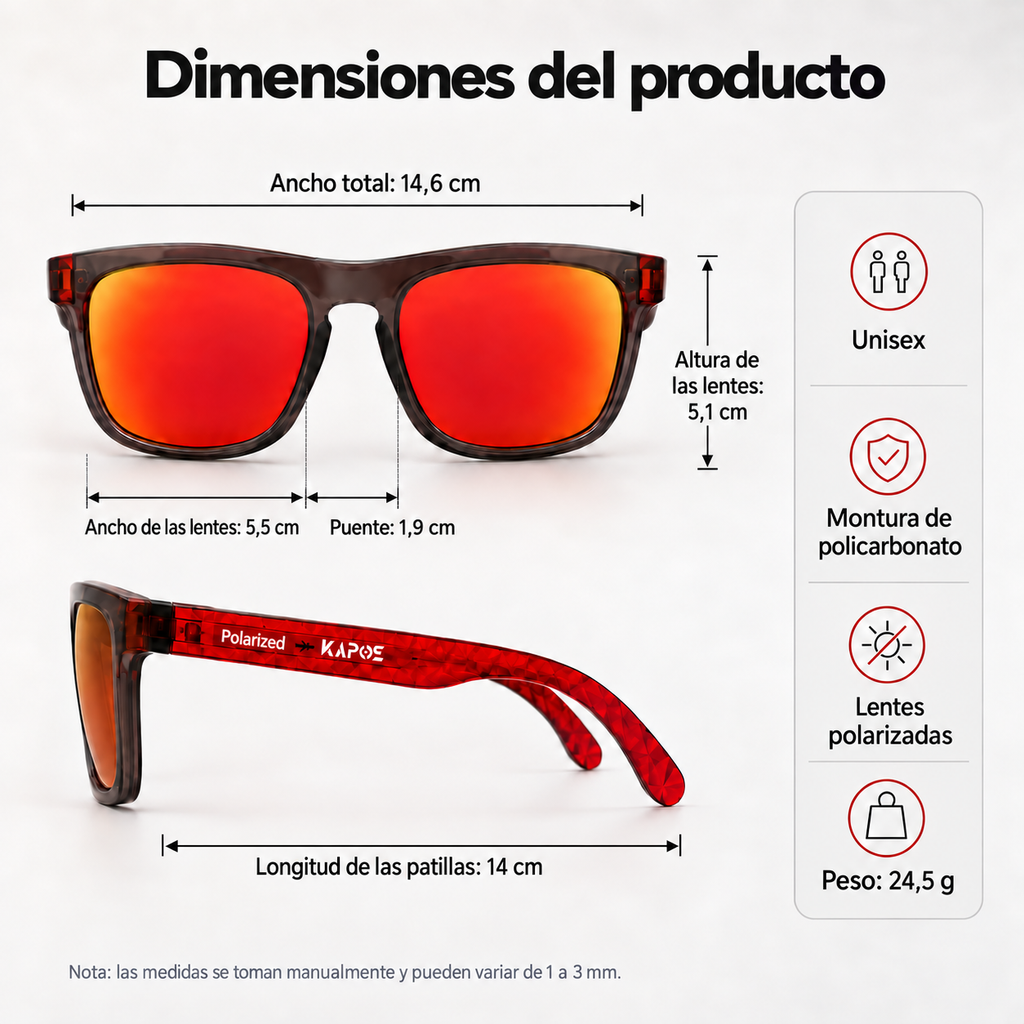 Gafas de sol polarizadas anti-luz azul UV400 MetroGuard