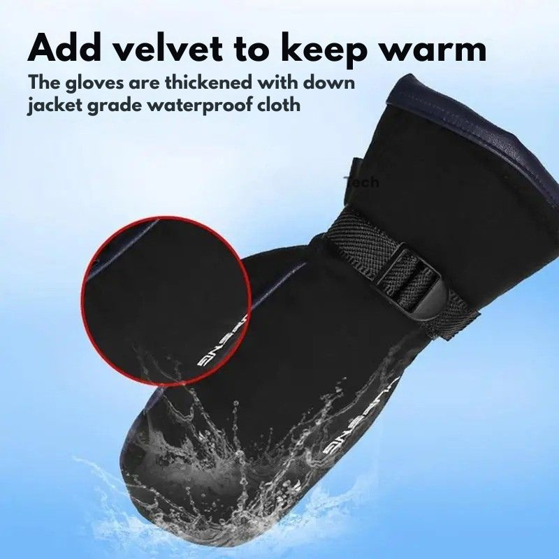 BowLift | Guantes de Calefacción Eléctrica | Doble Cara, 10,000 mAh Recargables por USB | Impermeables para Esquí y Motocicleta