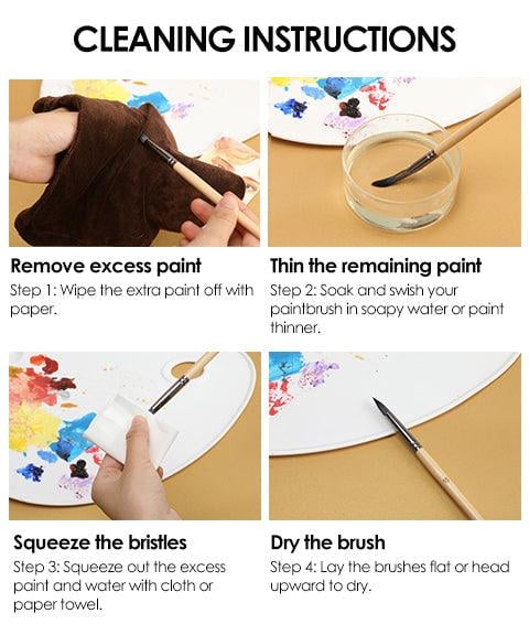 Juego de Pinceles para Artistas | 24 Pinceles de Nailon con 7 Formas y Espátula | Acrílico, Óleo y Acuarela