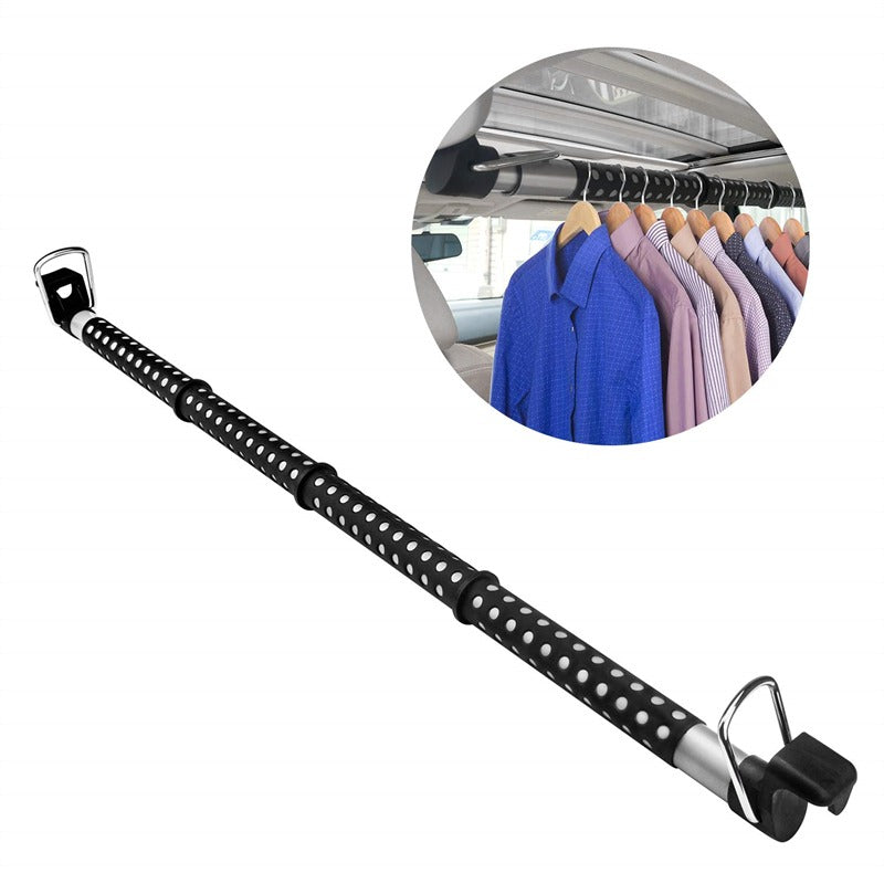 Perchero de Ropa Ajustable para Automóvil, 35–39 Pulgadas, Capacidad de 30 lb
