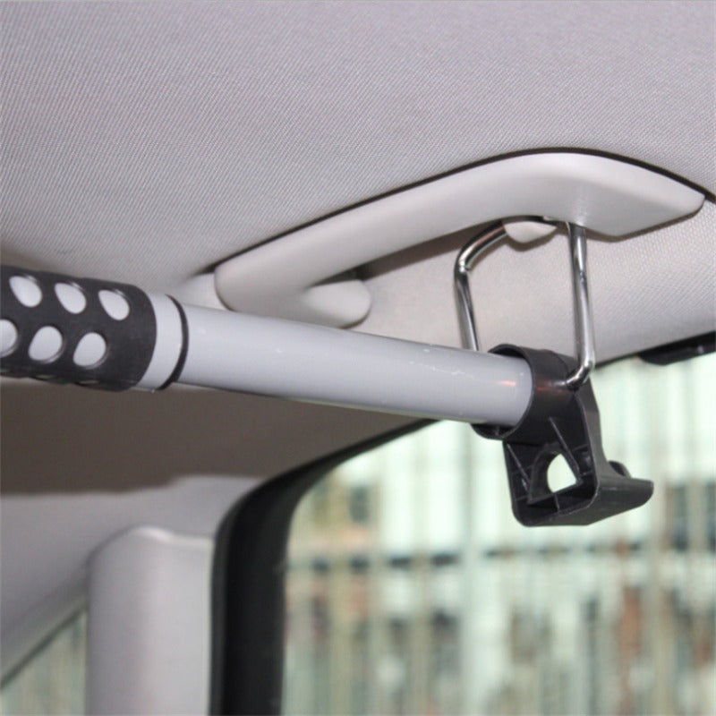 Perchero de Ropa Ajustable para Automóvil, 35–39 Pulgadas, Capacidad de 30 lb