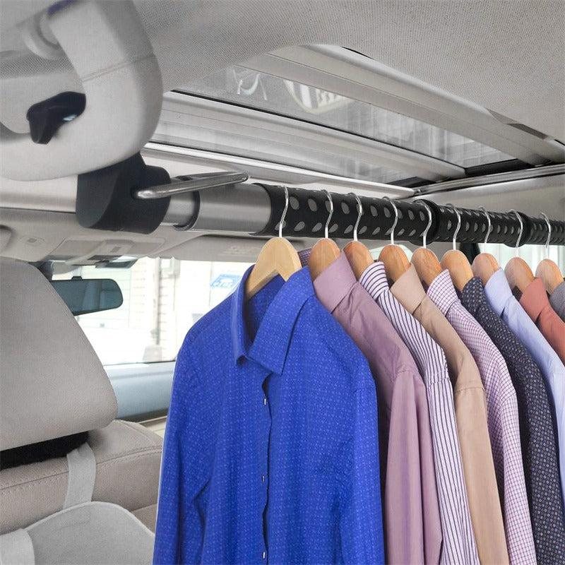 Perchero de Ropa Ajustable para Automóvil, 35–39 Pulgadas, Capacidad de 30 lb