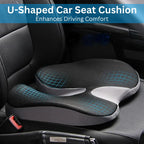 Cojín de Asiento de Coche de Espuma Viscoelástica Suave y Ergonómica