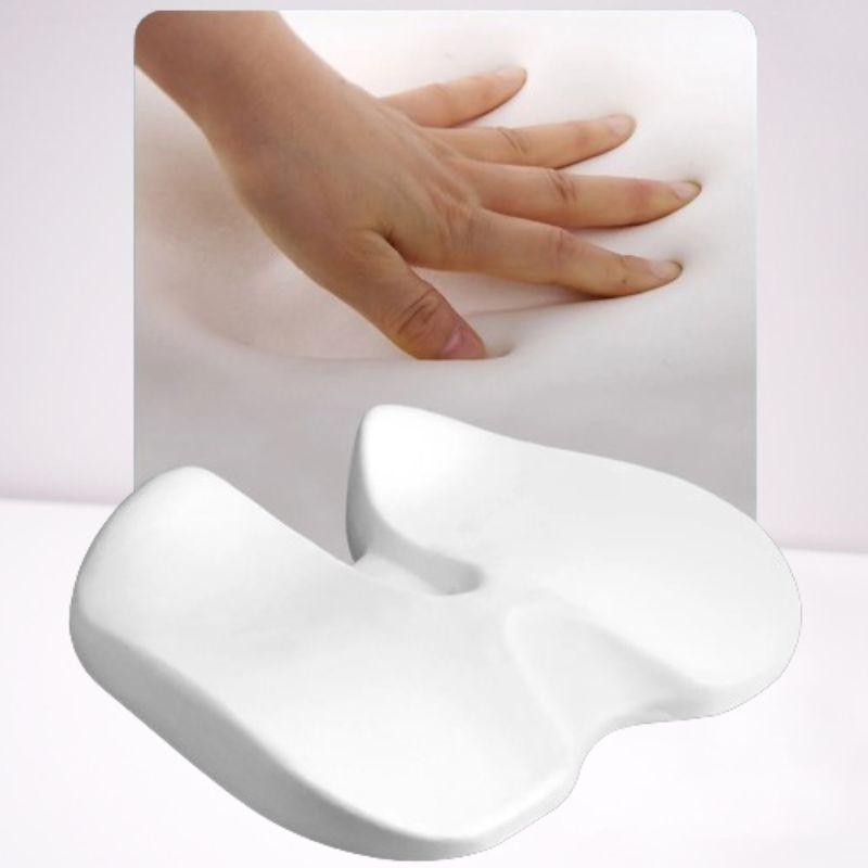 Cojín de Asiento de Coche de Espuma Viscoelástica Suave y Ergonómica