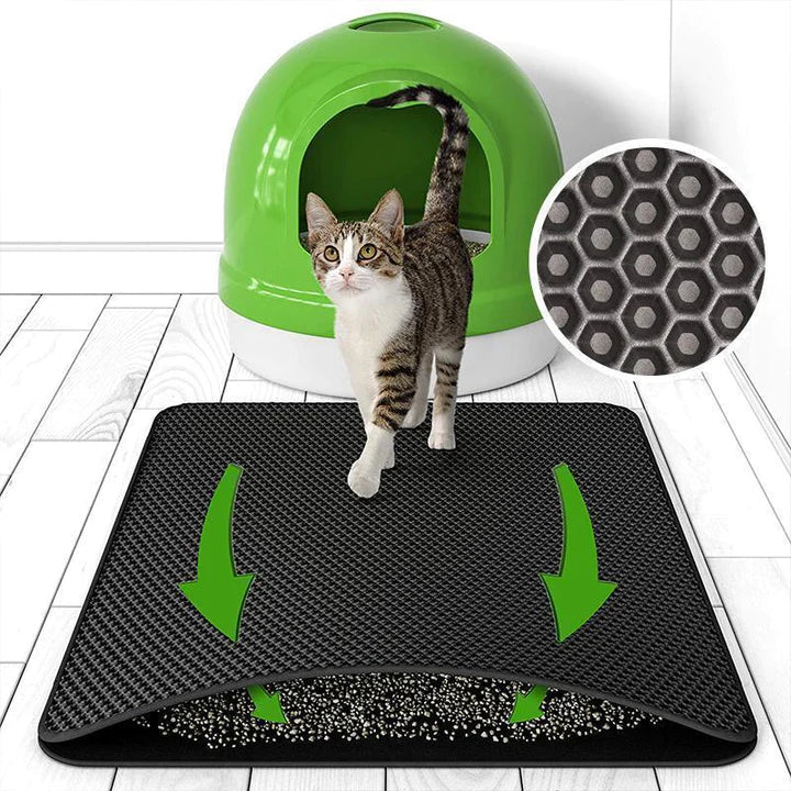 CleanPaws™ – ¡La inteligente alfombra para arena de gatos para un hogar limpio! | 50% DESCUENTO