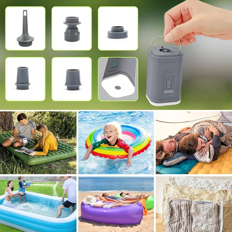 PowerPump Pro — Inflado rápido para movimiento libre
