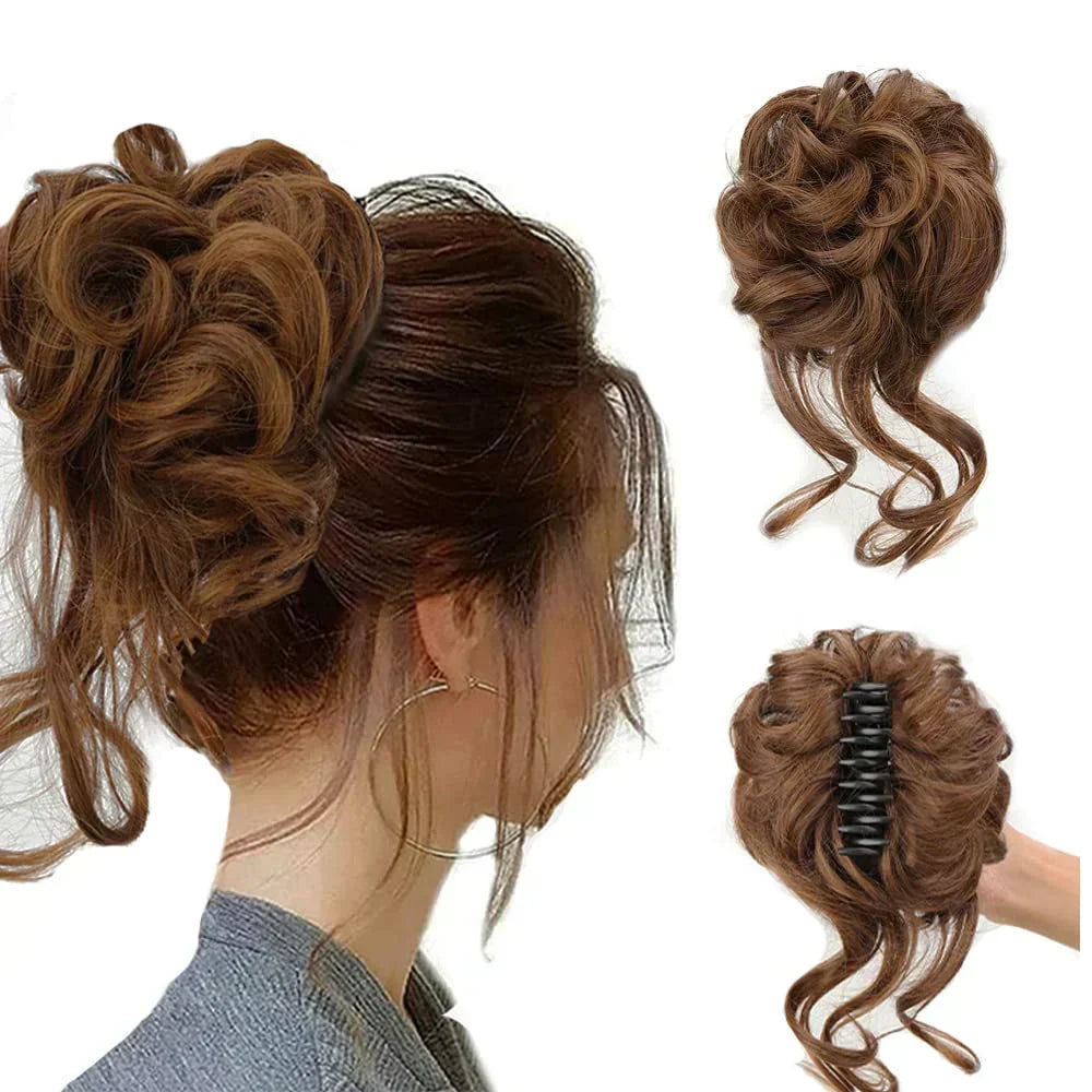 CurlyBun: Clip para Recogido de Cabello Rizado al Instante