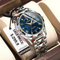 Reloj de pulsera de lujo para hombres, impermeable, de marca premium, con función de luz