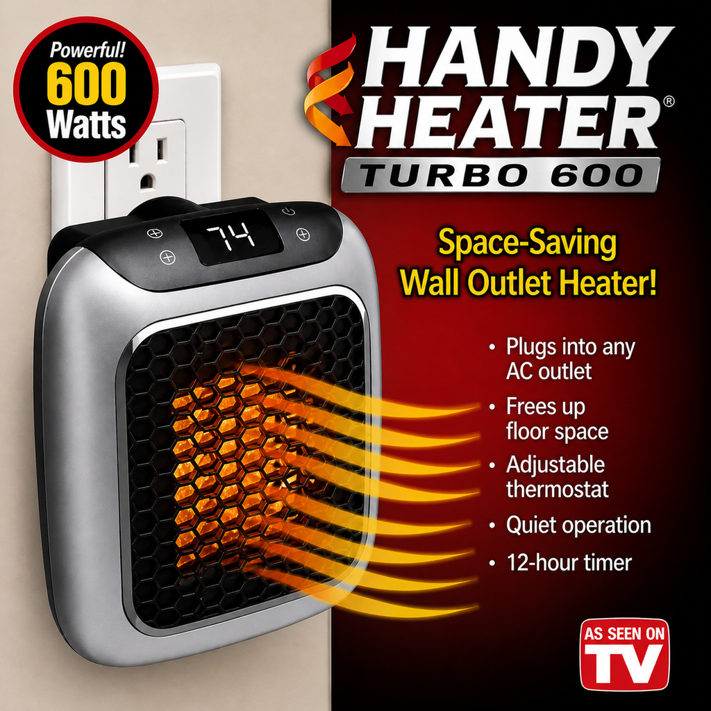 Mini Radiador Eléctrico 600W - Calentador Cerámico Portátil