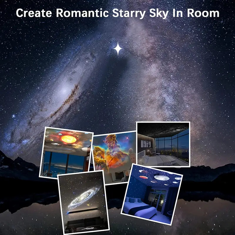 Skorter | Sueños Celestiales: Proyector de Galaxia Planetarium 360° - Cobertura Completa de la Habitación