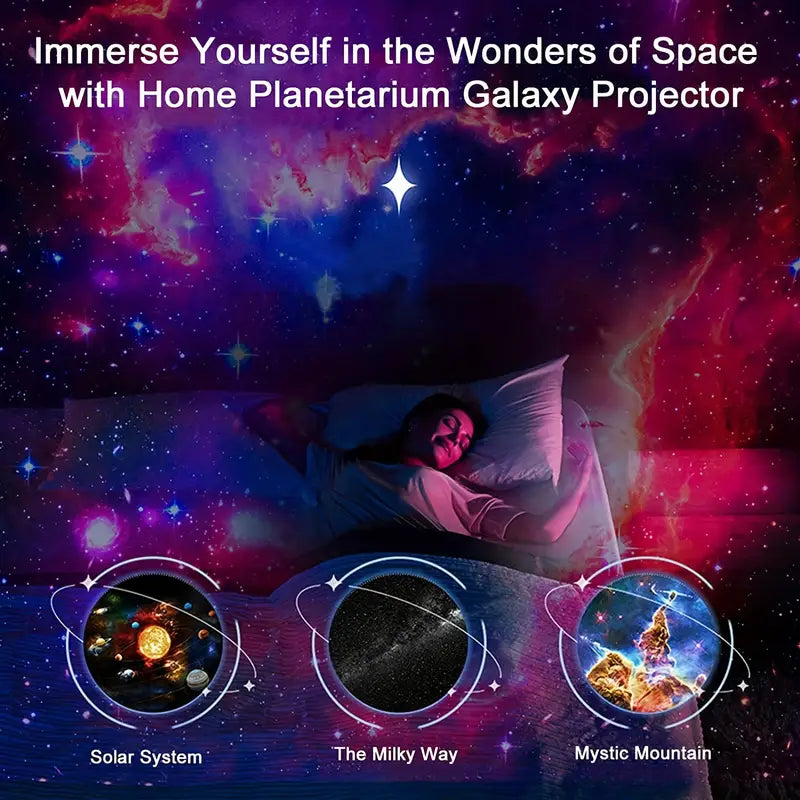 Skorter | Sueños Celestiales: Proyector de Galaxia Planetarium 360° - Cobertura Completa de la Habitación