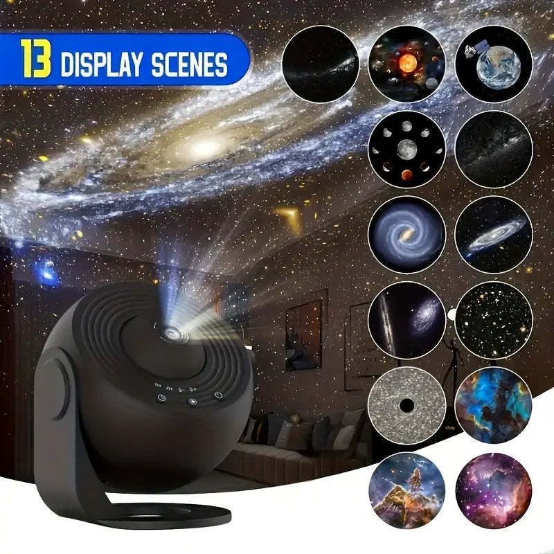 Skorter | Sueños Celestiales: Proyector de Galaxia Planetarium 360° - Cobertura Completa de la Habitación
