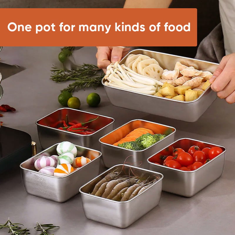 Contenedor de Almacenamiento de Alimentos de Acero Inoxidable